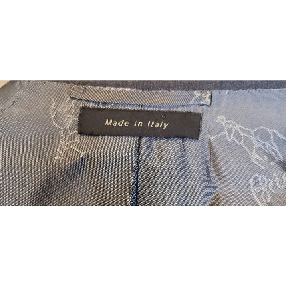 Brioni Mens Gray Wool Colosse Double Vented Blazer Suit Jacket Size 44R Classic